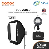 Godox S2 60×60cm Foldable Softbox Kit with Bowens Mount & S2 Bracket for V1, AD200Pro, AD400Pro, V86