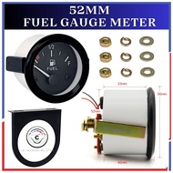 Fuel Level Gauge Car Meter LED 52MM Automotive Gauges 12V Ohms Pointer Instrument Universal