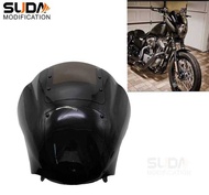 Motorcycle Modified Windshield Headlamp Shade Fairing Suitable for Harley XL883 1200 Dina Fairing