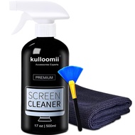 Screen Cleaner 500 ml with Microfibre Cloth & Brush - Screen Cleaner for All Laptop, Mobile Phone an