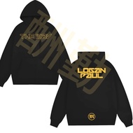 WWE American Owens retro loose print hooded sweatshirt couple jacket