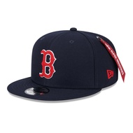 New Era 9Fifty Boston Red Sox x Alpha Industries Navy Snapback Cap 100% Original Official
