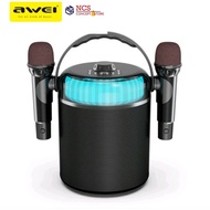 Awei Y388 20W Karaoke Bluetooth Speaker Dual Microphone Subwoofer Hifi Wireless Bluetooth Speaker