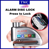 TWC ALARM DISC LOCK VERY LOUD ALARM ORIGINAL CNC ALLOY THROTTLE MOTO BEST MOTORCYCLE ANTI THEFT Kunc