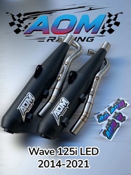 ท่อ AOM RAcing ทรงเดิม Wave125i ปลาวาฬ เลือกสเปคตามเครื่องยนต์ เดิม-53 แปปครึ่งตระแกรงครึ่ง