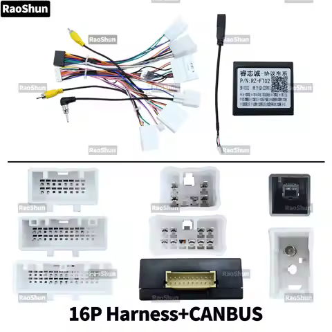 Car Android 16PIN Power Cable Canbus FT-RZ-02 For Toyota Corolla Auris RAV4 Hilux Kluger Fortuner Hi