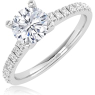 Houston Diamond District 1 to 6 Carat LAB GROWN Round Cut Diamond Prong Set Solitaire Diamond Engage