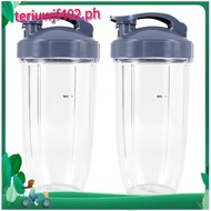 32Oz Replacement Cups with Flip Top to Go Lid for  600W and Pro 900W Blender (2 Pack)