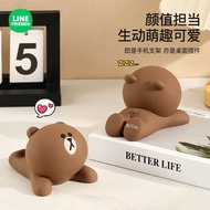 Brown Bear Phone Holder Desktop Cute Office TV Drama Tablet Support Frame Watching TV Universal Phon