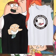 Cotton Sleeveless Tank Top Size 1 Net Family Guy Stewie Brian Cartoon Pattern For Couples Foreign Fa