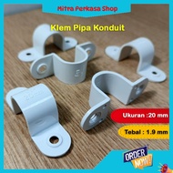 20mm PVC Conduit Pipe Clamp (Price per piece) Thickness 20mm Conduit Clamp/ 20mm Pipe Clamp/