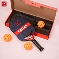Vợt Pickleball Wika Gastan Chính hãng 16mm Carbon T1000 mặt nhám siêu nhẹ