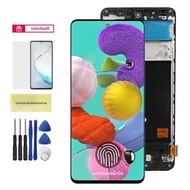 Super AMOLED A51 4G จอแสดงผลลายนิ้วมือสําหรับ Samsung Galaxy A51 A515 A515F/DSN A515F/DSM จอแสดงผล L