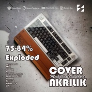Cover / Keyboard Cover / Keycaps Case / Acrylic Mechanical Keyboard Protector 75-84% Exploded