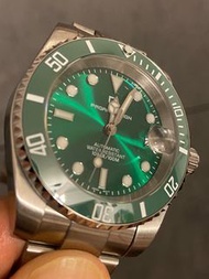 Pagani Design 致敬勞力士綠圈綠面潛水型自動腕錶 （綠綠水鬼）Rolex SubmarinerHomage Green Dial with Green Bezel Case size: 4