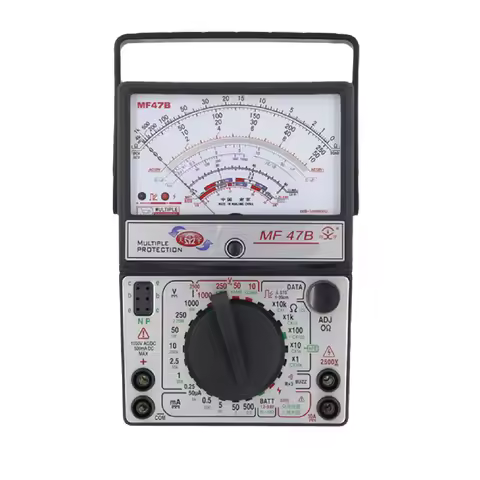 Pointer Analog Multimeter MF47C Magnetic Shield Industrial AC DC Tester Zero Line Live Line Detector