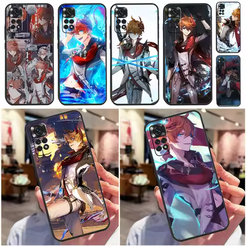 Genshin Impact Tartaglia Funda For Xiaomi Redmi Note 9 10 11 12 13 14 Pro 9S 10S 11S 12S Redmi 13C 1