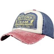 Ready Stock Baseball Snapback Hat Men's Vintage Gembel Motors Racing Team Maroon Q7Z9