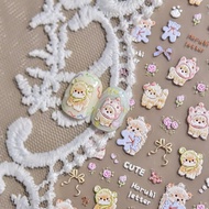 [Store Recommendation] Love Hat Bichon Little Bear Three-Dimensional Embossed Manicure Sticker Flora