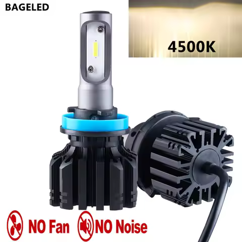 H4 LED H7 H11 H8 HB4 H1 H3 9005 HB3 Auto S5 S3 Fanless No Fan Car Headlight Bulbs 60W 8000LM Car Acc