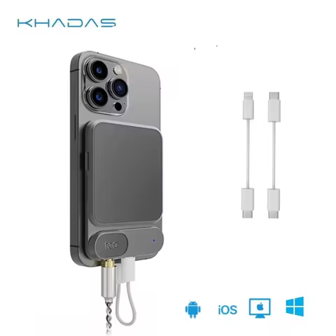 Khadas Tea Pro/Tea USB Portable Headphone Amplifier, Bluetooth Magnetic DAC with 1160mAh Battery, Su
