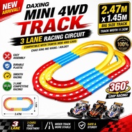 Chao Xing Mo Wang Mini 4WD 3 Lane Change Rainbow Track Compatible Tamiya Car 3 Lane Racing Circuit T