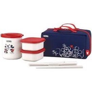 日本 THERMOS 膳魔師 不銹鋼保溫保冷便當盒 2017款 DBQ-253B OR 不鏽鋼真空 米奇 日本必買