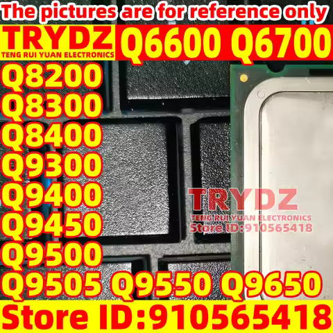 1pcs Used Q6600 Q6700 Q8200 Q8300 Q8400 Q9300 Q9400 Q9450 Q9500 Q9505 Q9550 Q9650 775LGA