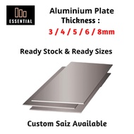 3mm / 4mm / 5mm / 6mm / 8mm Aluminium Plate Customize size & panjang Grade 6061 / 5083