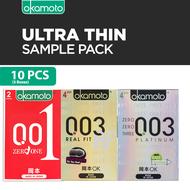 Lazada Exclusive Okamoto Ultra Thin Sample Condoms Bundle Pack [001 2s + Real Fit 4s + Platinum 4s]