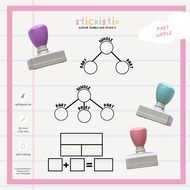 Number Bond & Part Whole Equation Stamp(s) | Mathematics | 32x52mm | Rectangle