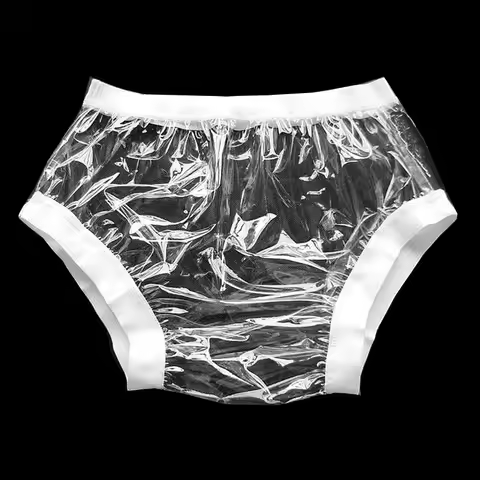 Wide Elastic Pants Adult Diapers Non Disposable Diaper Plastic Diaper Pants Pvc Shorts