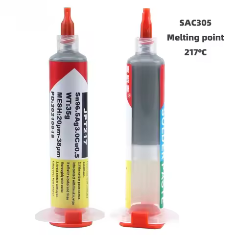 SAC305 needle solder paste Melting point 217℃ High temperature lead-free is suitable for SMD welding