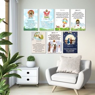 444/20x30cm Wall decoration/ayat/walldekor/katolik/protestan/rohani/bible children's/school weekgu/c