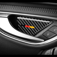 4x Carbon Fiber Car styling Inner Door Handle Bowl Cover Trim Stickers for Mercedes Benz C E Class GLC GLK W204 W205 W212 W213