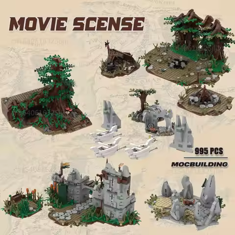 Movie Rider Moc Building Blocks Hide Camp Model Near Beast Technology Bricks Parth Galen Sets Collec