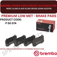 BREMBO GENUINE DISC BRAKE PAD (FRONT) FOR MERC SL280 SL300 SL350 [R230] (2006-2012YR)