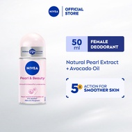 NIVEA Pearl & Beauty Deodorant Roll On 50ml / Women / Antiperspirant / Ubat Ketiak