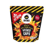 全城熱賣 - IRVINS 新加坡特產進口辣味鹹蛋黃薯片95g解饞休閒零食（平行進口）