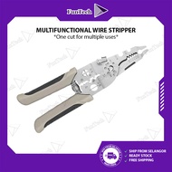 FunTech Multifunctional Wire Stripper Wire Crimper Cable Cutter Wire Compression Hand Tool Electrici