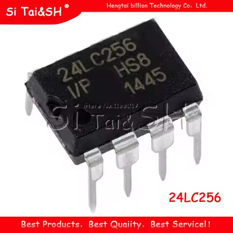 5PCS 24LC256-I/P DIP-8 24LC256I/P DIP8 24LC256 EEPROM DIP 24LC256-I/P