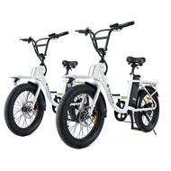isinwheel U7 Electric Bike for Adults, 750W Peak 20 mph Cargo Ebike Adult Electric Bicycles 55 miles