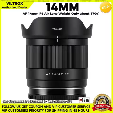 VILTROX 14mm f4.0 AF 14mm f/4 E Mount Full Frame Lens for Sony e-Mount, Prime Wide Angle Lens for So