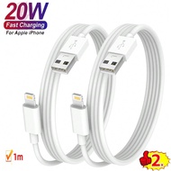 1-2 Packs 20W USB A To IOS 3.3ft/100cm High-Efficiency Fast Charging Data Cable, Compatible With IPh