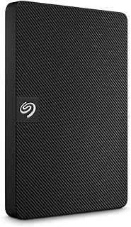 Seagate Expansion portable 4TB External Hard Drive HDD - 2.5 Inch USB 3.0, for Mac and PC with Rescue Data Recovery Services (STKM4000400),Black