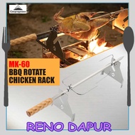 CAMPINGMOON Bbq Chicken Grill Rotate Bbq Chicken Rack Spin Grill Chicken Rack Barbeque Grill Outdoor