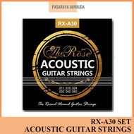 【The Rose Guitar】Acoustic Guitar String - 1 Set Tali Gitar Akustik (RX-A30/ Kapok String/ Gitar String)
