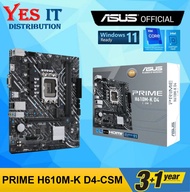 Asus Prime H610M-F WIFI D4 / H610M-K D4 / Prime H610M-K D4-CSM / H610M-E D4-CSM / H610M-A WIFI LGA17