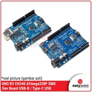 Arduino UNO R3 Clone CH340 CH340G SMD Type B Type C USB SMD Board