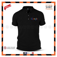 Premium Polo Tee Google Alphabet GMail Dropbox Cloud Baju T-Shirt Lelaki Design Logo Sulam Cotton